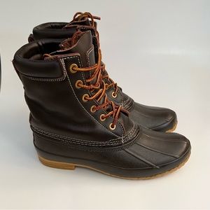 Pome Brown Duck Boots Men's Sz 7 Women's Sz 8.5